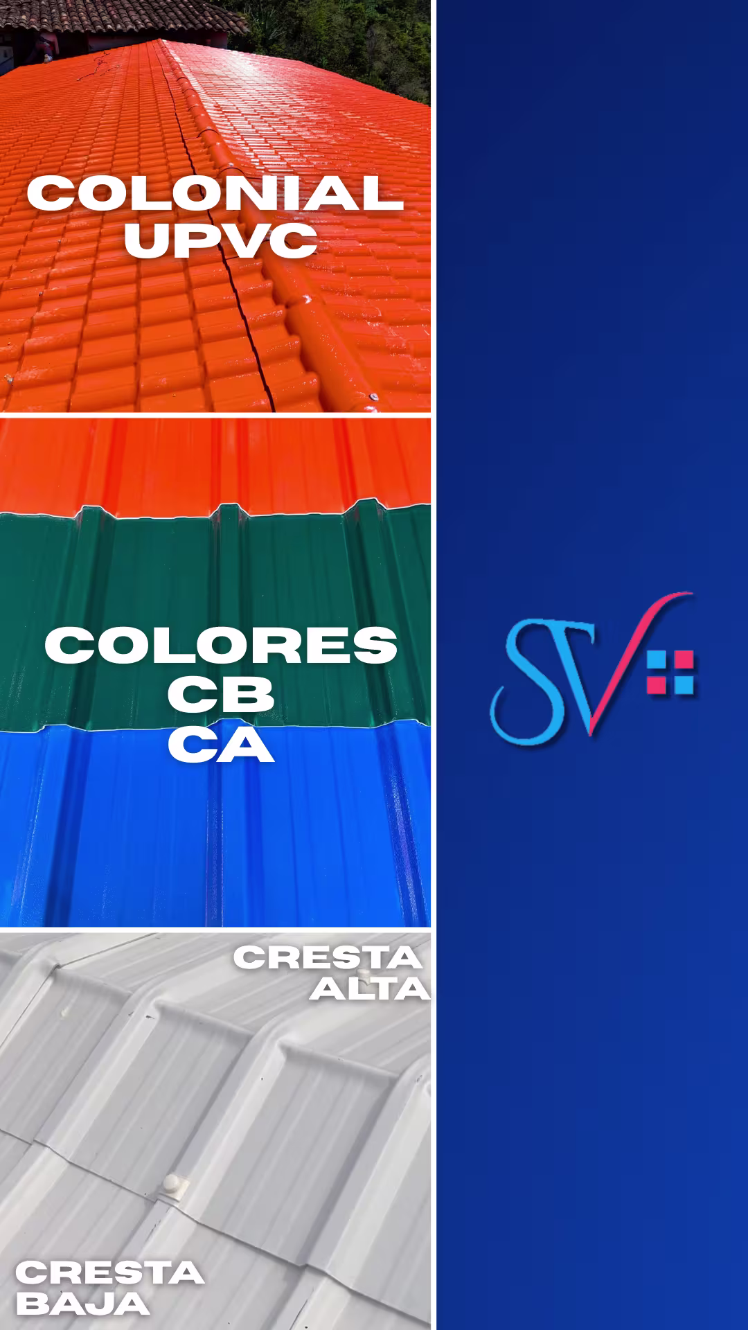 banner principal de sv tejas y acrilicos internacional con la frase: 'Todo en un solo lugar'